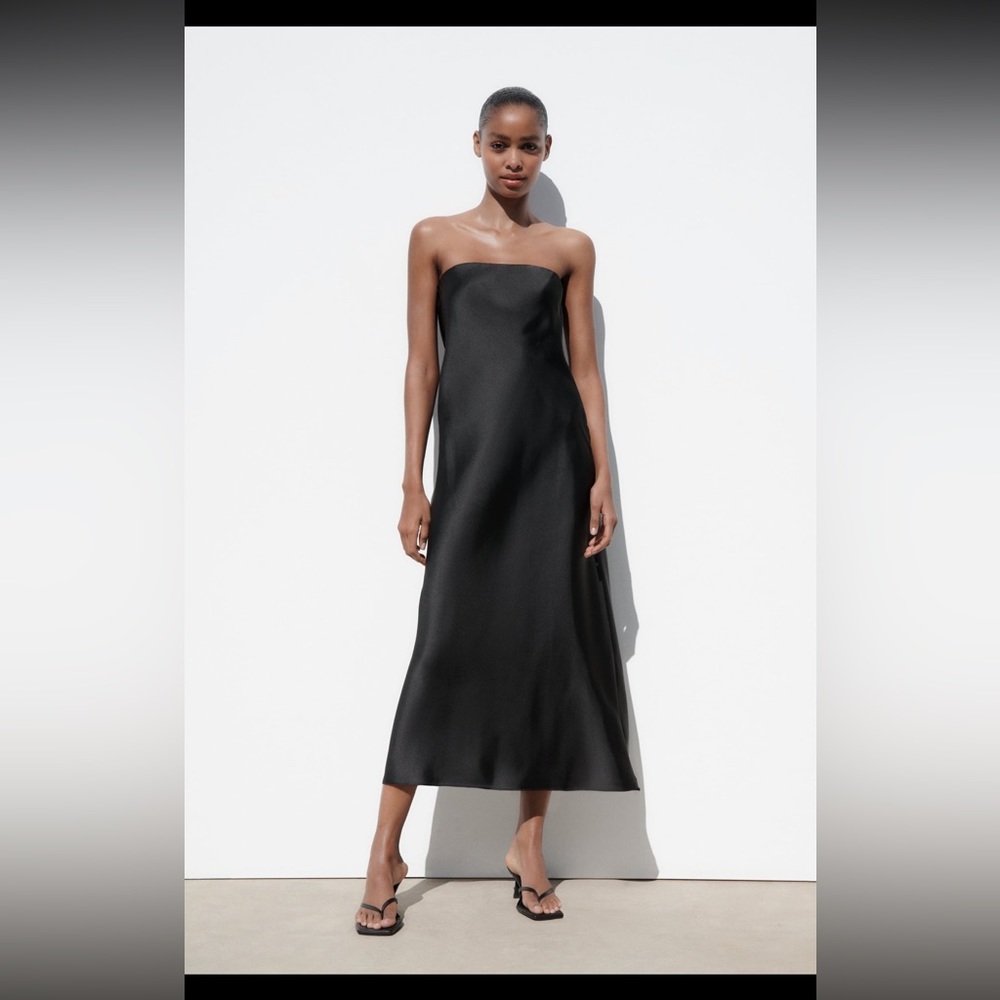 Zara Satin Effect Dress